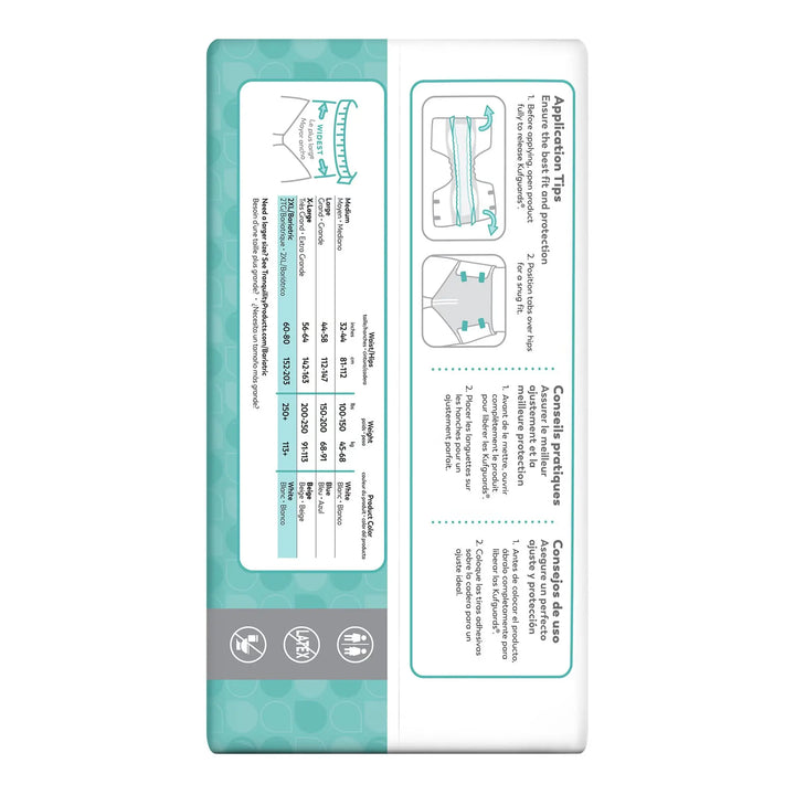 Tranquility Essential Breathable Heavy Absorbency Briefs, 2XL, #2748 Tranquility