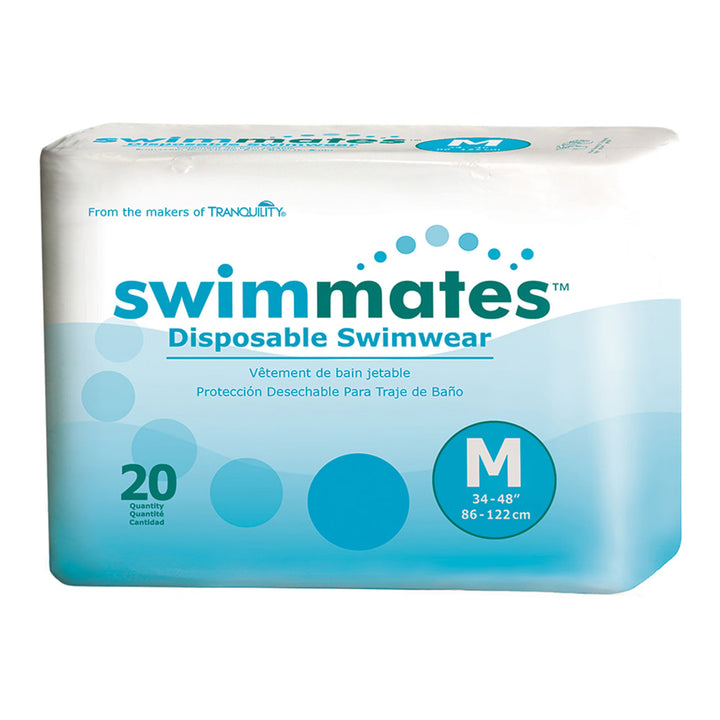 Swimmates Bowel Containment Swim Brief by Tranquility, Moderate Absorbency, Unisex, Medium, #2845