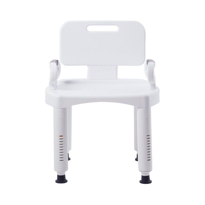 McKesson Bath Bench with Removable Arms and Backrest 21-1/4 Inch Seat Width 350 lbs. Weight Capacity