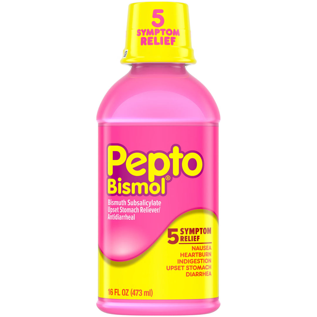 Pepto Bismol Anti-Diarrheal Liquid, 262 mg, 16 oz, #37000003204 ABD Medical