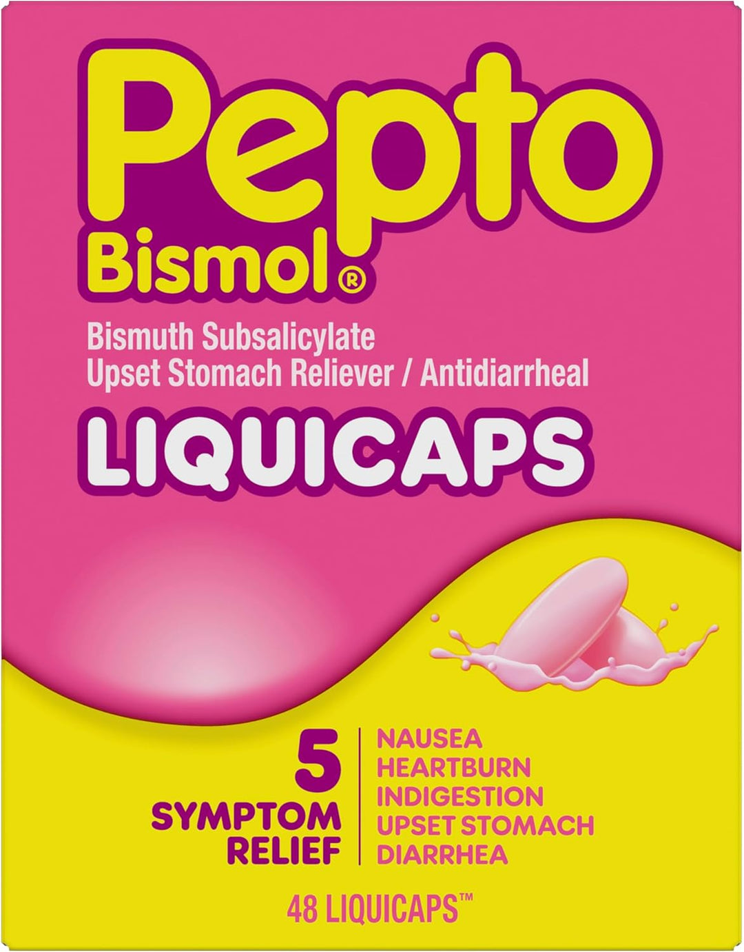 Pepto Bismol Anti-Diarrheal Chewable Tablet, 262 mg, 48 per Box ABD Medical