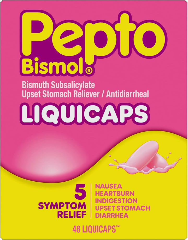 Pepto Bismol Anti-Diarrheal Chewable Tablet, 262 mg, 48 per Box ABD Medical