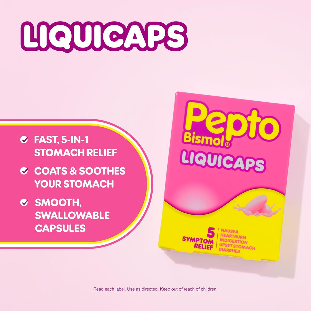Pepto Bismol Anti-Diarrheal Chewable Tablet, 262 mg, 48 per Box ABD Medical