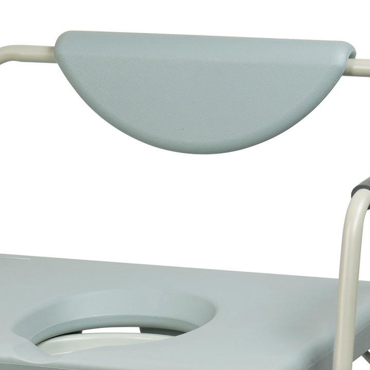 McKesson Commode Chair With Drop Arms Steel Frame Padded Backrest 23-1/4 Inch Seat Width 1000 lbs. Weight Capacity