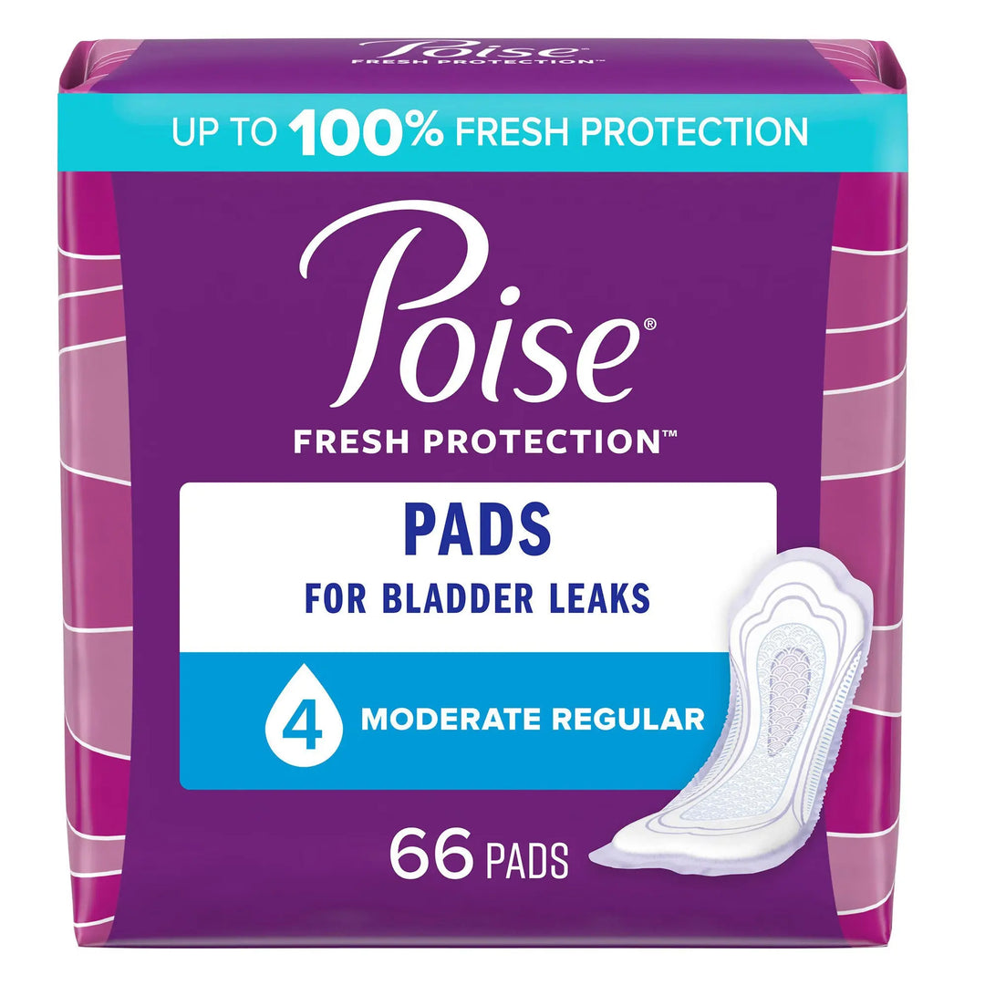 Poise Fresh Protection Pads for Women, 10.47 Inch Length, Moderate Absorbency, #47357 Poise