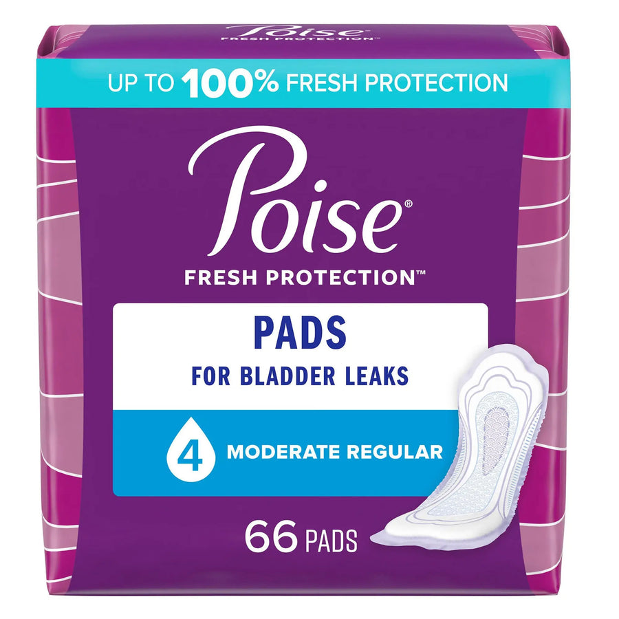 Poise Fresh Protection Pads for Women, 10.47 Inch Length, Moderate Absorbency, #47357 Poise