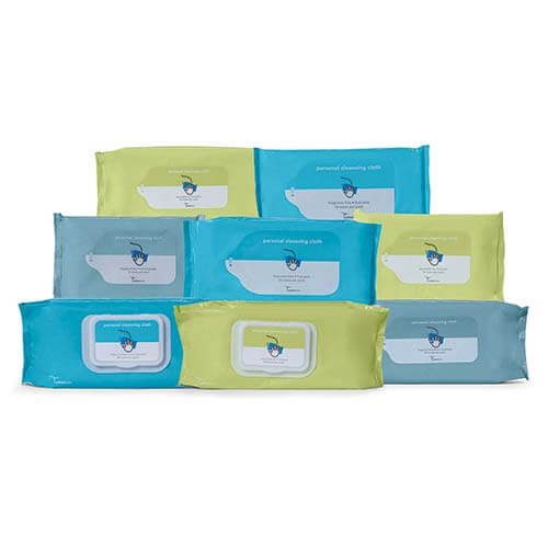 Cardinal Health Personal Cleansing Cloth, Unscented, Flushable