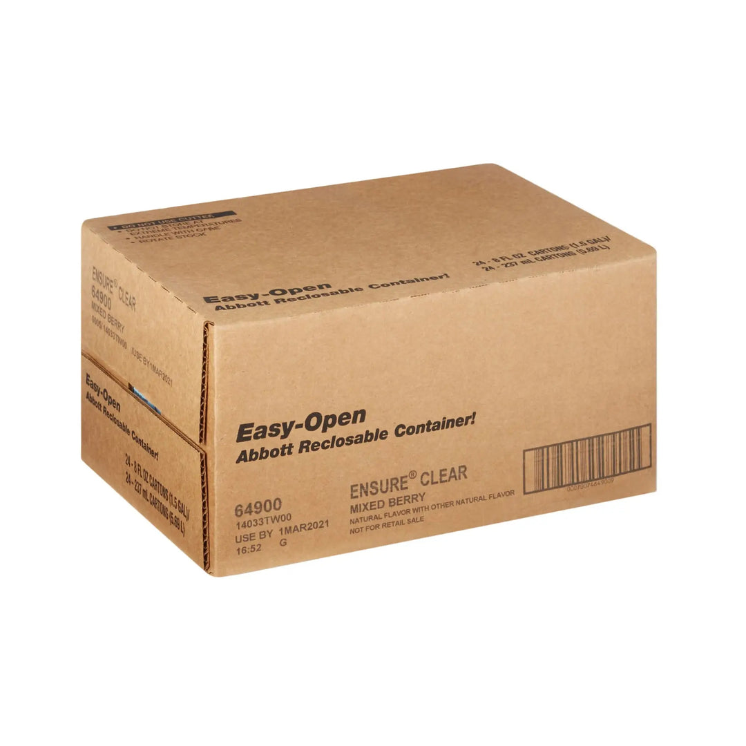 Ensure Clear Mixed Berry Nutrition - Therapeutic Liquid Carton, 8 oz, #64900 Abbott Nutrition