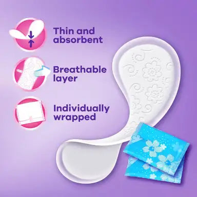 Always Daily Fresh Thin Liners, Regular Absorbency, Unscented Panty Liners, #80348266 ABD Medical