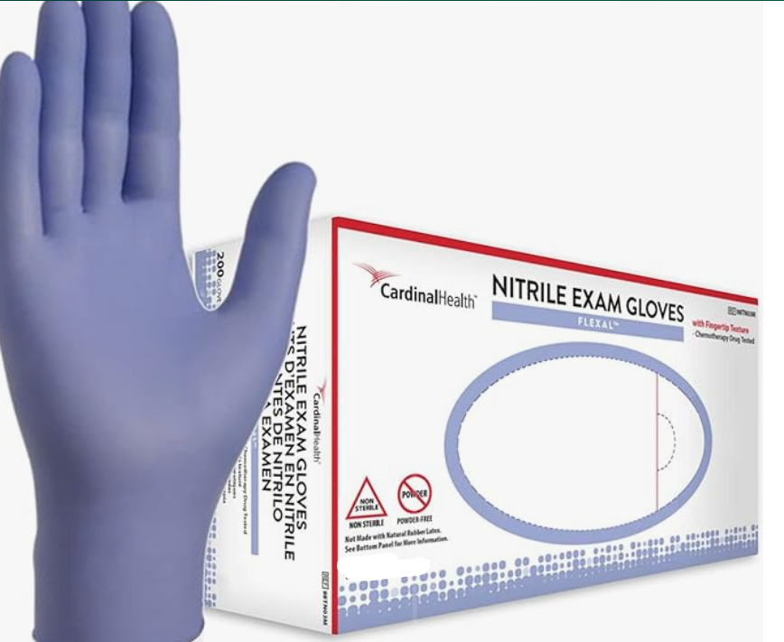 Cardinal Health FLEXAL Touch Nitrile Exam Gloves, Powder-Free - 3.1 MIL