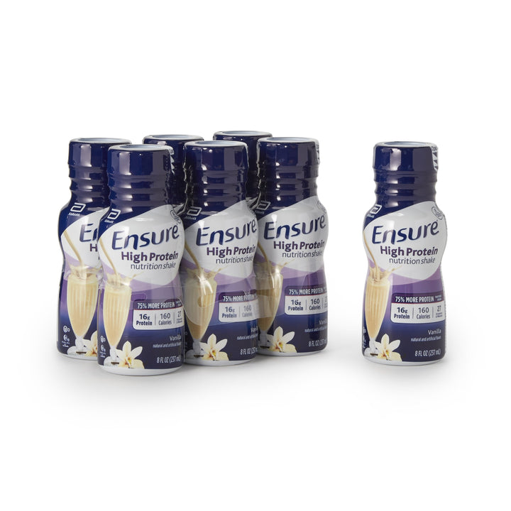 Ensure® High Protein Oral Supplement Vanilla Flavor Liquid 8 oz. Bottle