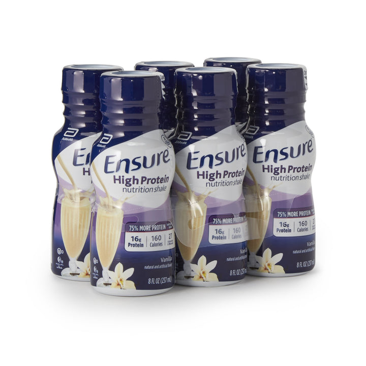 Ensure® High Protein Oral Supplement Vanilla Flavor Liquid 8 oz. Bottle