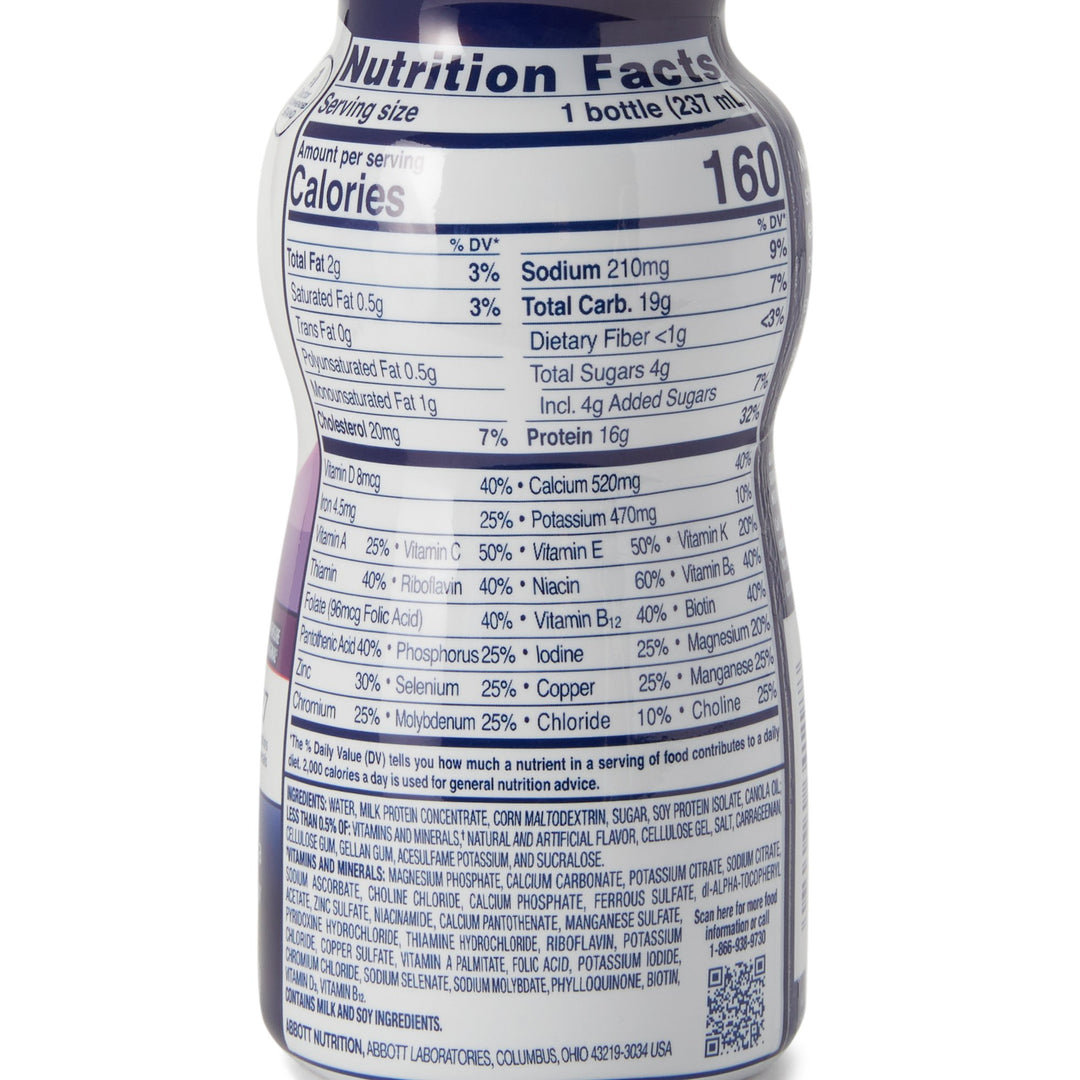 Ensure® High Protein Oral Supplement Vanilla Flavor Liquid 8 oz. Bottle