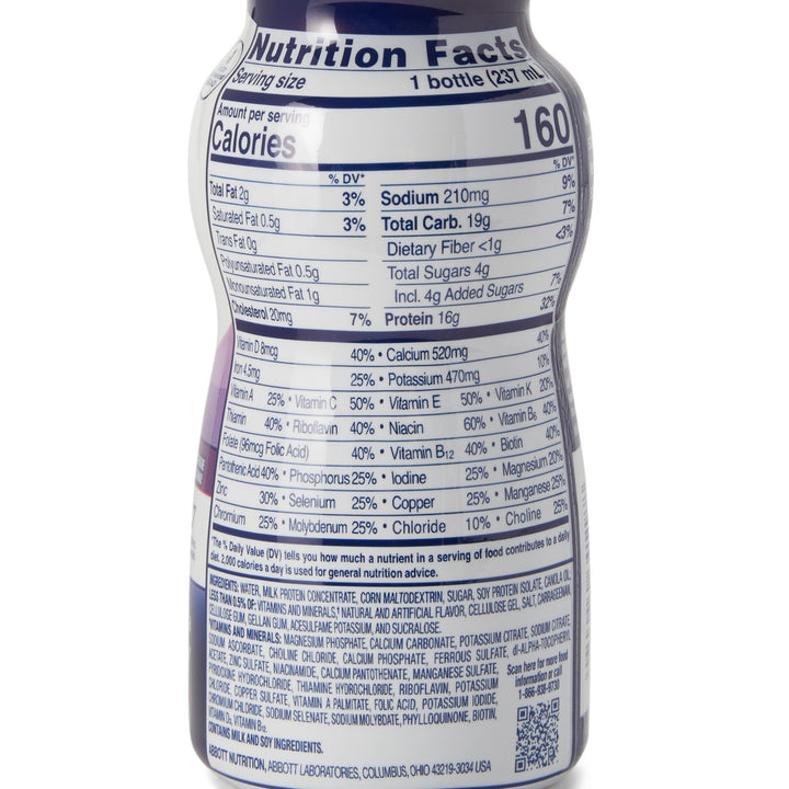 Ensure® High Protein Oral Supplement Vanilla Flavor Liquid 8 oz. Bottle
