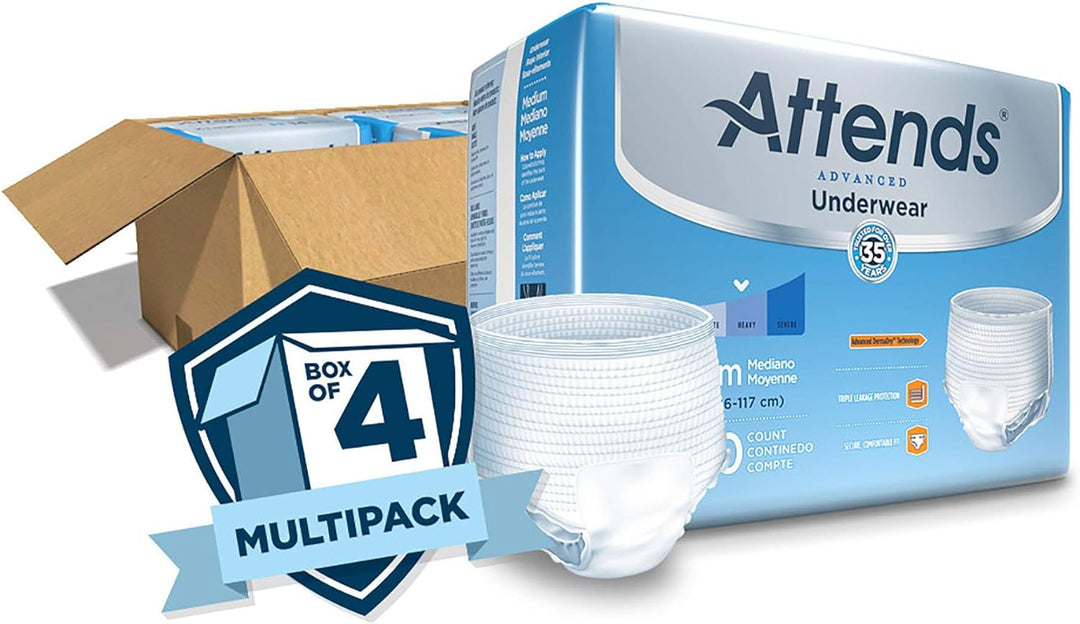 Attends Protective Underwear Ultimate Absorbency, Medium,# APP0720