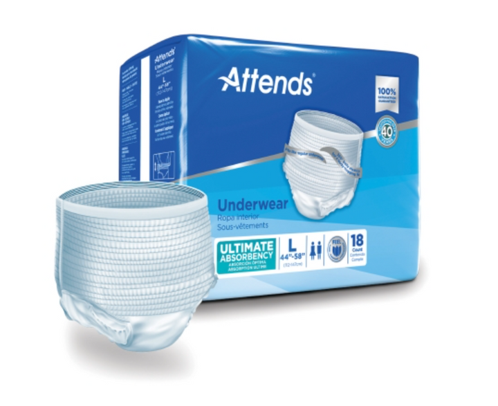 Attends Protective Underwear Ultimate Absorbency, Large, # APP0730
