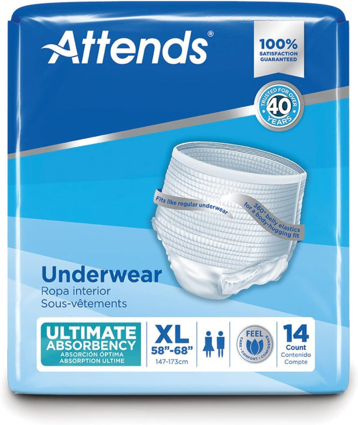 Attends Protective Underwear Ultimate Absorbency, X-Large, # APP0740