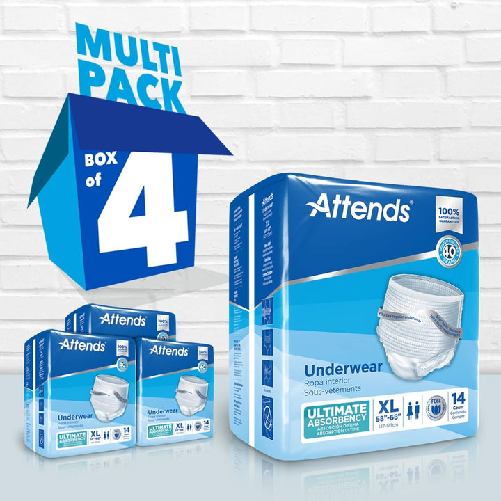 Attends Protective Underwear Ultimate Absorbency, X-Large, # APP0740