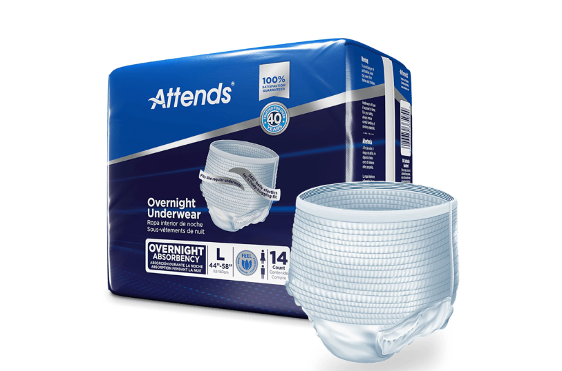 Attends Overnight Pull On Underwear, Large, Overnight Absorbency, # APPNT30