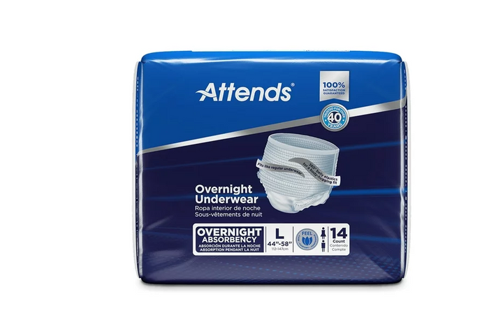 Attends Overnight Pull On Underwear, Large, Overnight Absorbency, # APPNT30