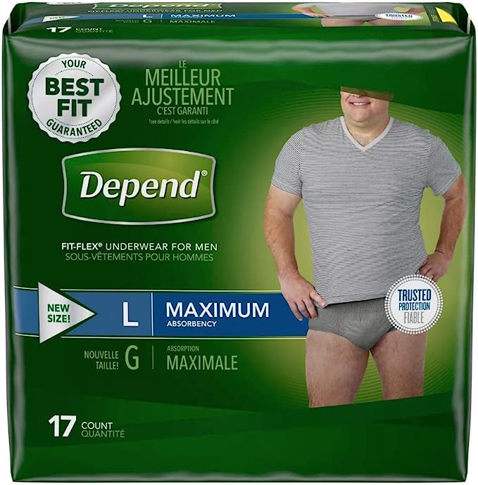 Depends Mens Fitflex Large - 17 Each