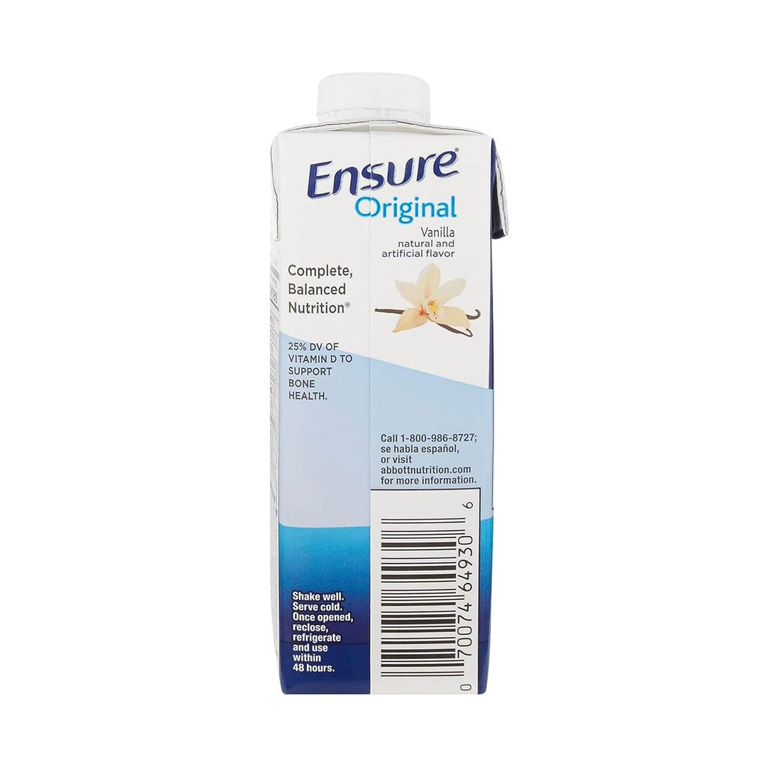 Ensure Original Vanilla Liquid Nutrition Shake - 8 fl oz front packaging view