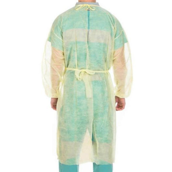 Cardinal Health One Size Fits Most Yellow NonSterile Disposable Protective Procedure Gown