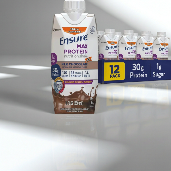 Abbott Nutrition Ensure Max Protein Shake, Milk Chocolate, 11 oz, #66899 Abbott Nutrition
