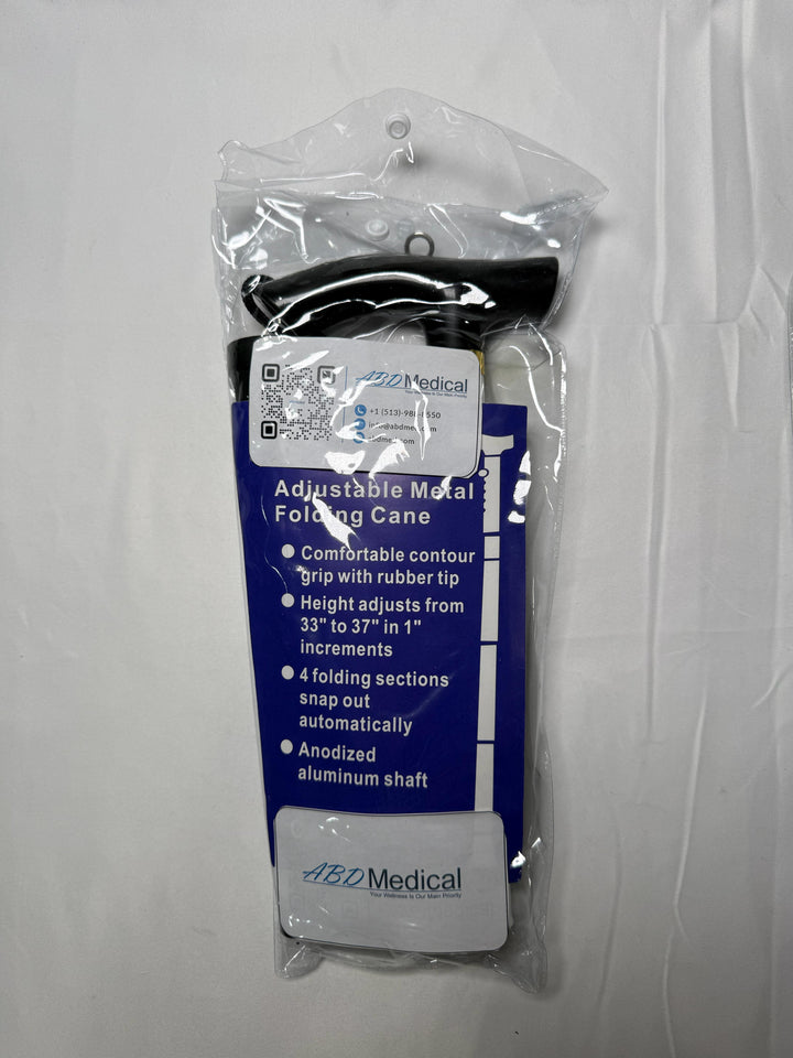 ABD Medical Walking Cane for Men/Women, Foldable and Adjustable from 32-37 Inches