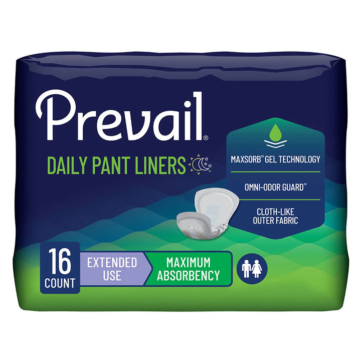 Prevail Daily Pant Liners Heavy Absorbency with Polymer Core 28 Inch Length - PL115 Prevail