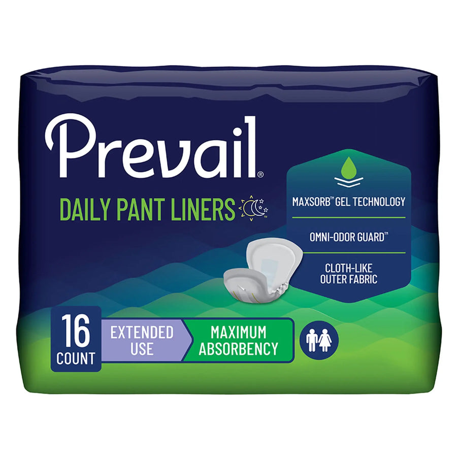 Prevail Daily Pant Liners Heavy Absorbency with Polymer Core 28 Inch Length - PL115 Prevail