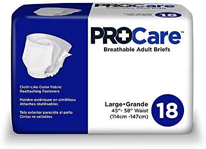 ProCare Breathable Adult Briefs, Large - #CRU513