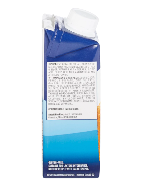 Ensure Clear Therapeutic Nutrition Apple Flavor Liquid 8 oz - 24 Recloseable Cartons