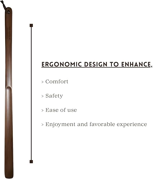 ABD Medical Extra Long Handle Wooden Shoehorn – 29.5” & 19.7” Set, Durable Wood Shoe Horn for Seniors, Men & Women – Smooth Finish, Long Handle for Easy Shoe Wearing Without Bending