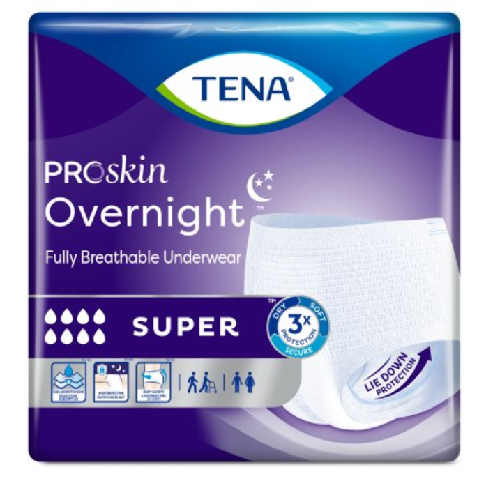 TENA ProSkin Overnight Super Disposable Underwear Heavy Absorbency - Unisex / X-Large #72427