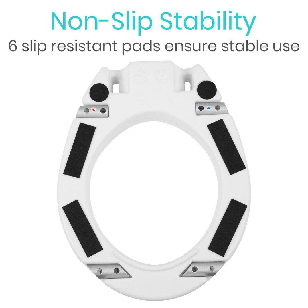 Vive Toilet Seat Riser with Arms, 300 lbs weight capacity, #LVA1071E