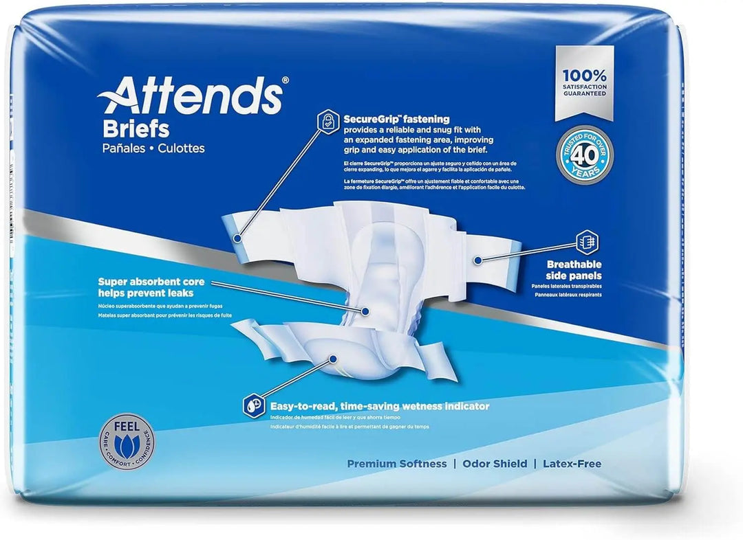 Attends Briefs with Tabs Maximum Absorbency XL (DDA40)