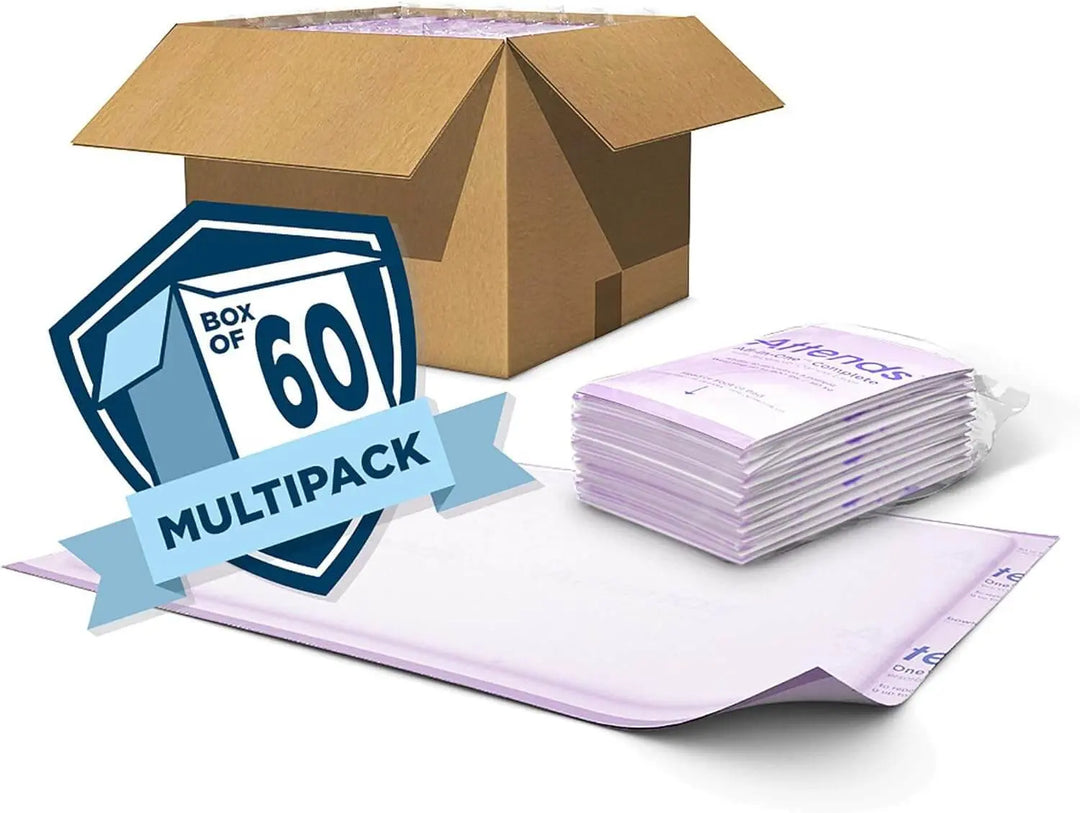 Attends SuperSorb Maximum Underpads Case, 30 x 36 Inch Repositioning Bed Pads with Dry-Lock Core, #ASBM3036