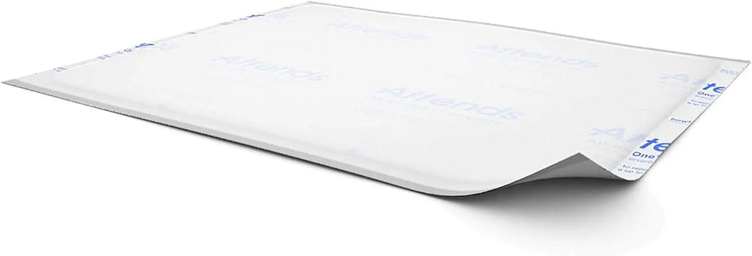 Attends Supersorb Advanced 30x36 inch heavy absorbency disposable underpad laid flat