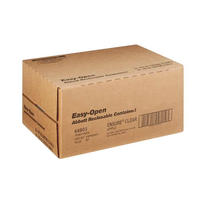 Ensure Clear Therapeutic Nutrition Apple Flavor Liquid 8 oz - 24 Recloseable Cartons Abbott Nutrition