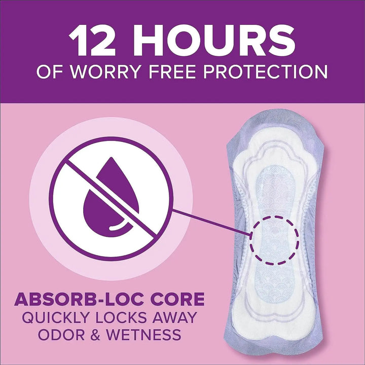 Poise Fresh Protection 3 drop light absorbency pad Absorb-Loc core for 12 hours of protection #51668