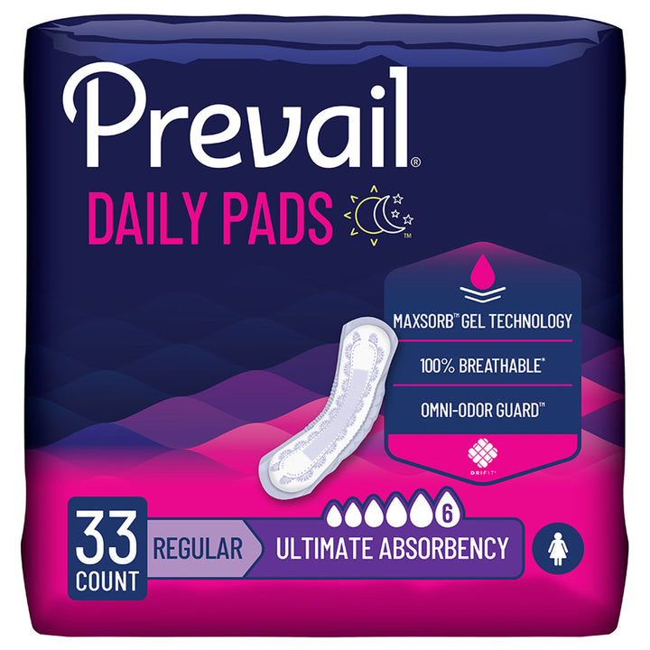 Prevail Daily Pads for Bladder Leaks, Regular, 14-1/4 ", #PV-923/1 ABD Medical