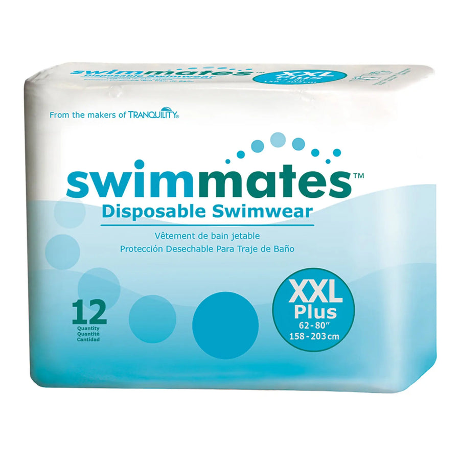 Tranquility Swimmates Disposable Swimwear Packaging Size 2XL Plus 12 Count Pack Item 2848