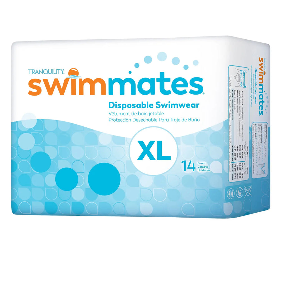 Tranquility Swimmates Disposable Swimwear Packaging Size XL 14 Count Pack Item 2847