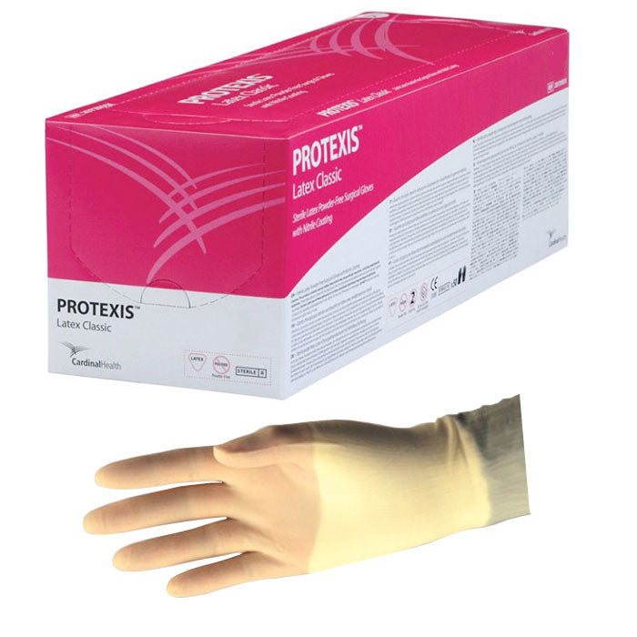 Cardinal Health Protexis Latex Classic Surgical Glove, with Nitrile Coating, 9.8 mil Thick - 50 pair Box