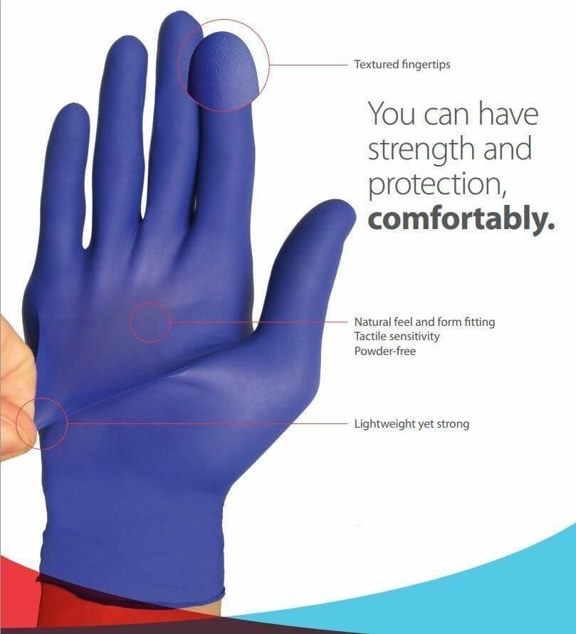 Cardinal Health Flexal Feel Nitrile Exam Gloves ABD Medical
