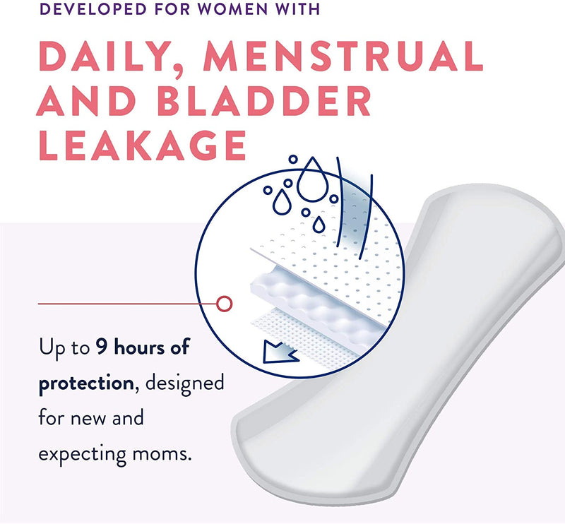Incognito by Prevail  3-in-1 Protective Liner for Menstrual & Bladder Leaks - Light Absorbency | 156 Per Case