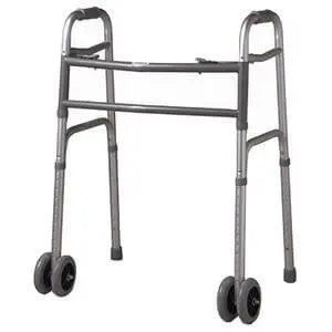 Heavy-Duty Folding Walker with Wheels, 500 lb – Cardinal Health By Cardinal Health
