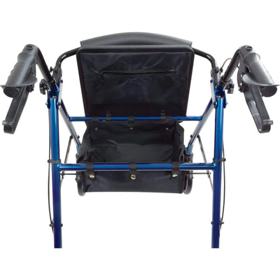 PMI ProBasics Aluminum Patient Rollator, Standard, 6" Wheels, 300 lb Capacity, 13.75" Seat