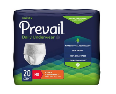 Prevail Protective Extra Absorbency Unisex Underwear Underwear, Medium | 80 per case